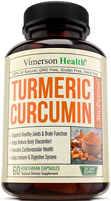 Vimerson Health Turmeric Curcumin with Bioperine (60 Vegetarian Capsules)