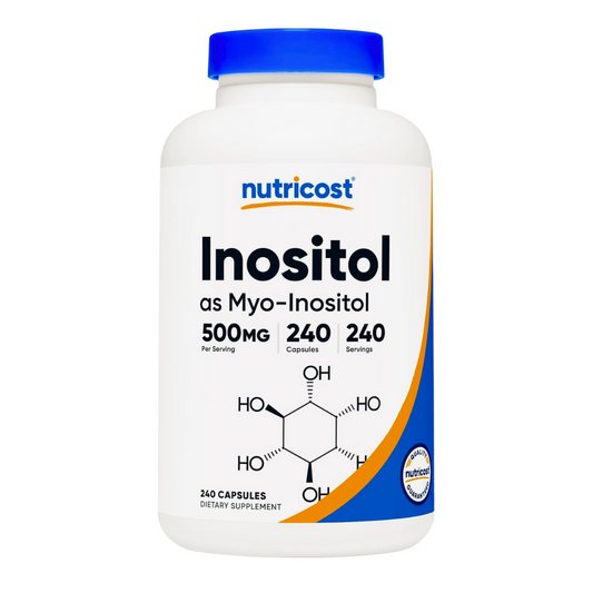 Nutricost Inositol as Myo-Inositol 500mg Supplement 240 Capsules
