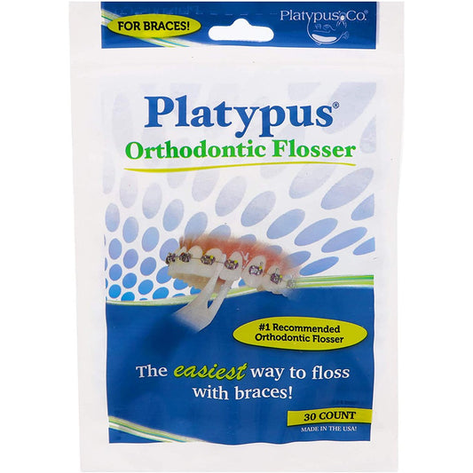 Platypus Dental Floss Picks, 30 Count Bag
