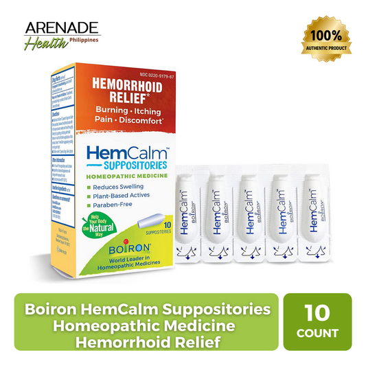 Boiron HemCalm Suppositories Homeopathic Medicine  Hemorrhoid Relief 10 Suppositories
