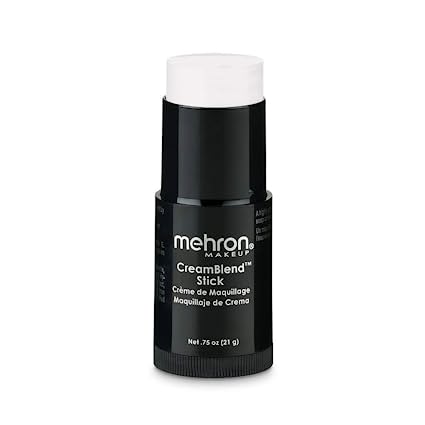 Mehron Makeup White M34A2 CreamBlend Stick .75 Oz (21g)