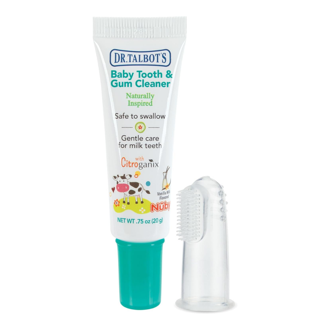 Dr. Talbot's Baby Tooth & Gum Cleaner with Citroganix Vanilla Milk Flavored, 0.75 oz / 20 g
