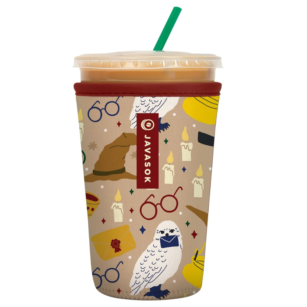 Sok It Javasok Iced Coffee & Cold Soda Insulated Neoprene Cup Sleeve, Medium, ( 22-28oz )
