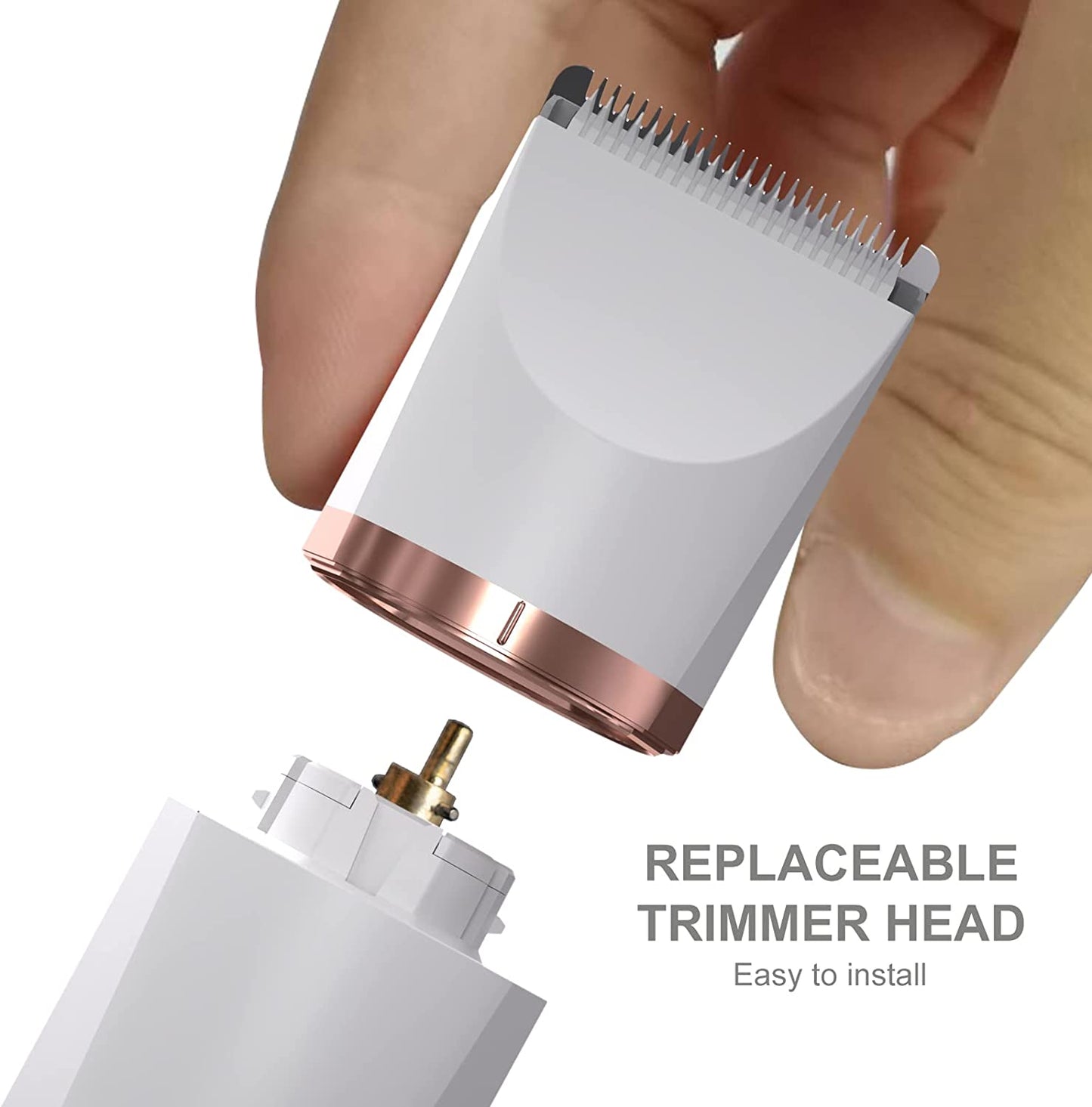 Olov Electric Trimmer Wet/Dry Body Shaver Groomer Blade Heads USB Recharge Hygiene Razor