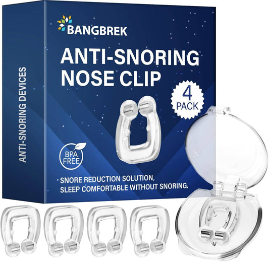 BANGBREK Anti-snoring Nose Clip Snore Reduction Solution 4 Packs