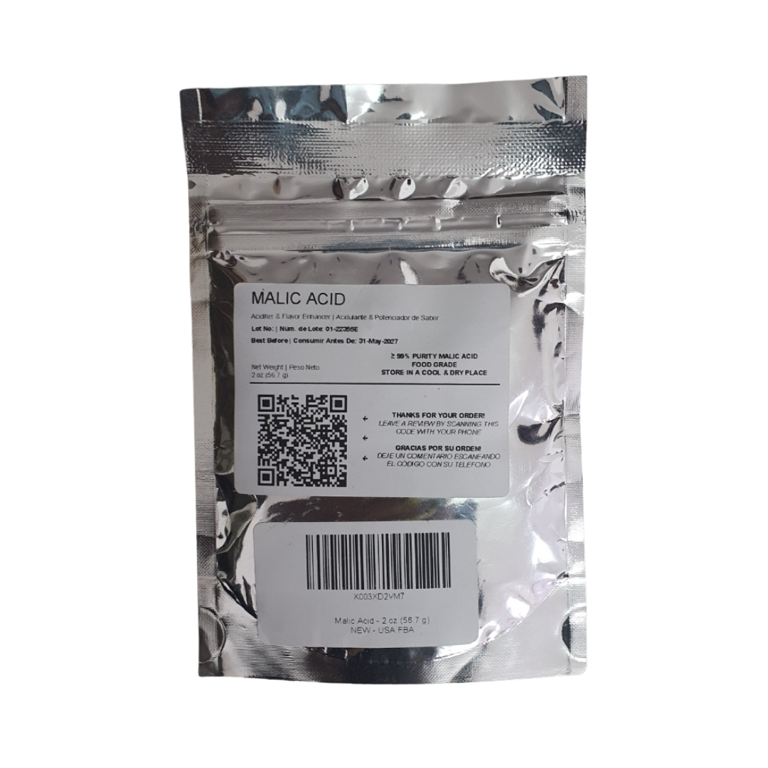 Malic Acidifier & Flavor Enhancer Food Grade 56.7g
