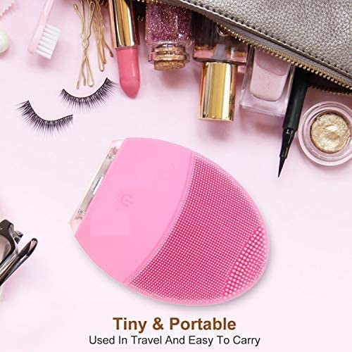 Silicone Electric Facial Cleanser WT-09, Pink 1  Piece
