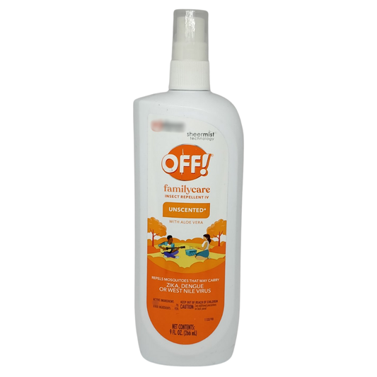 OFF! Family Care Insect Repellent IV Unscented Spray, 9 oz / 266 ml