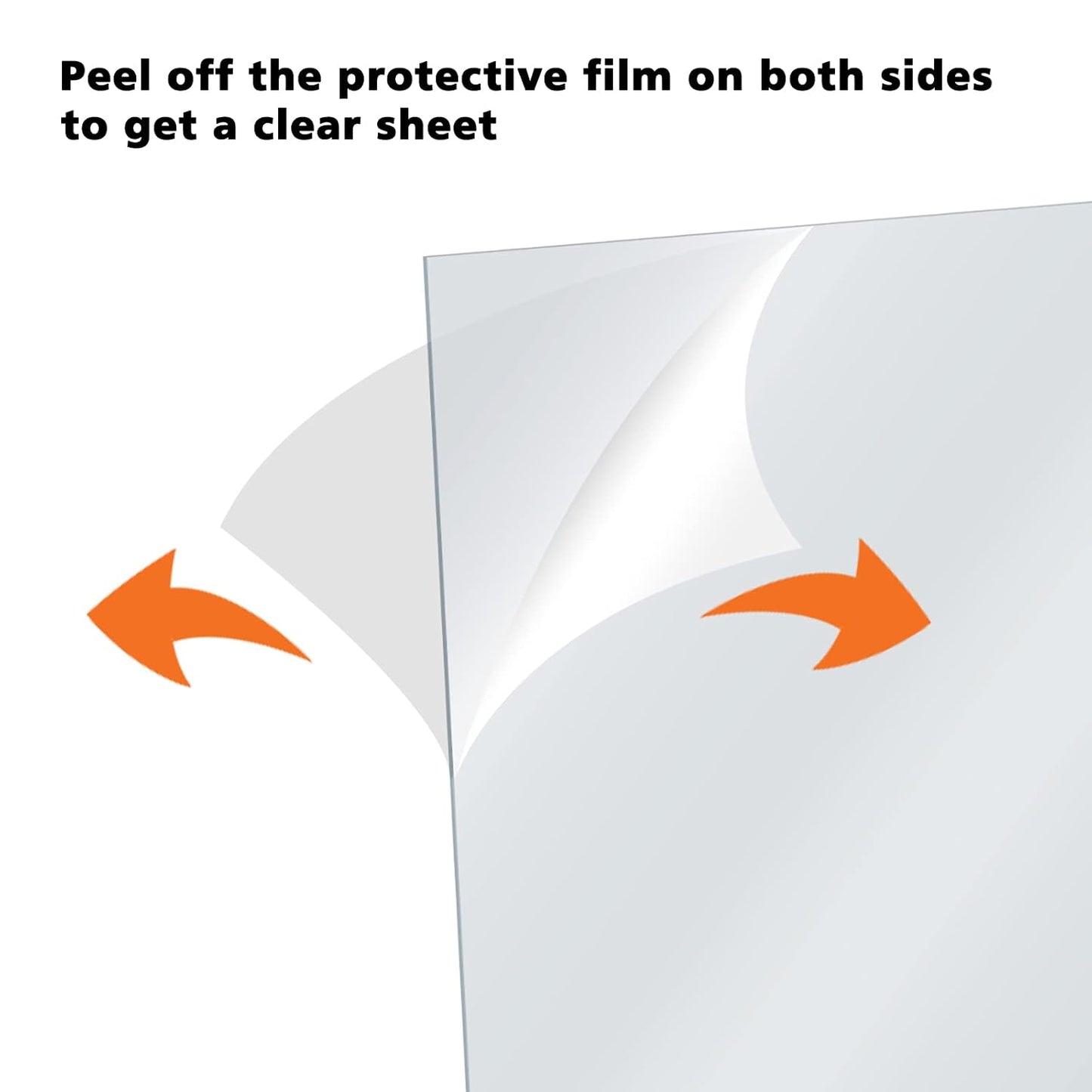 Egofine 5x7" Acrylic Sheet Plexiglass, 12 pack