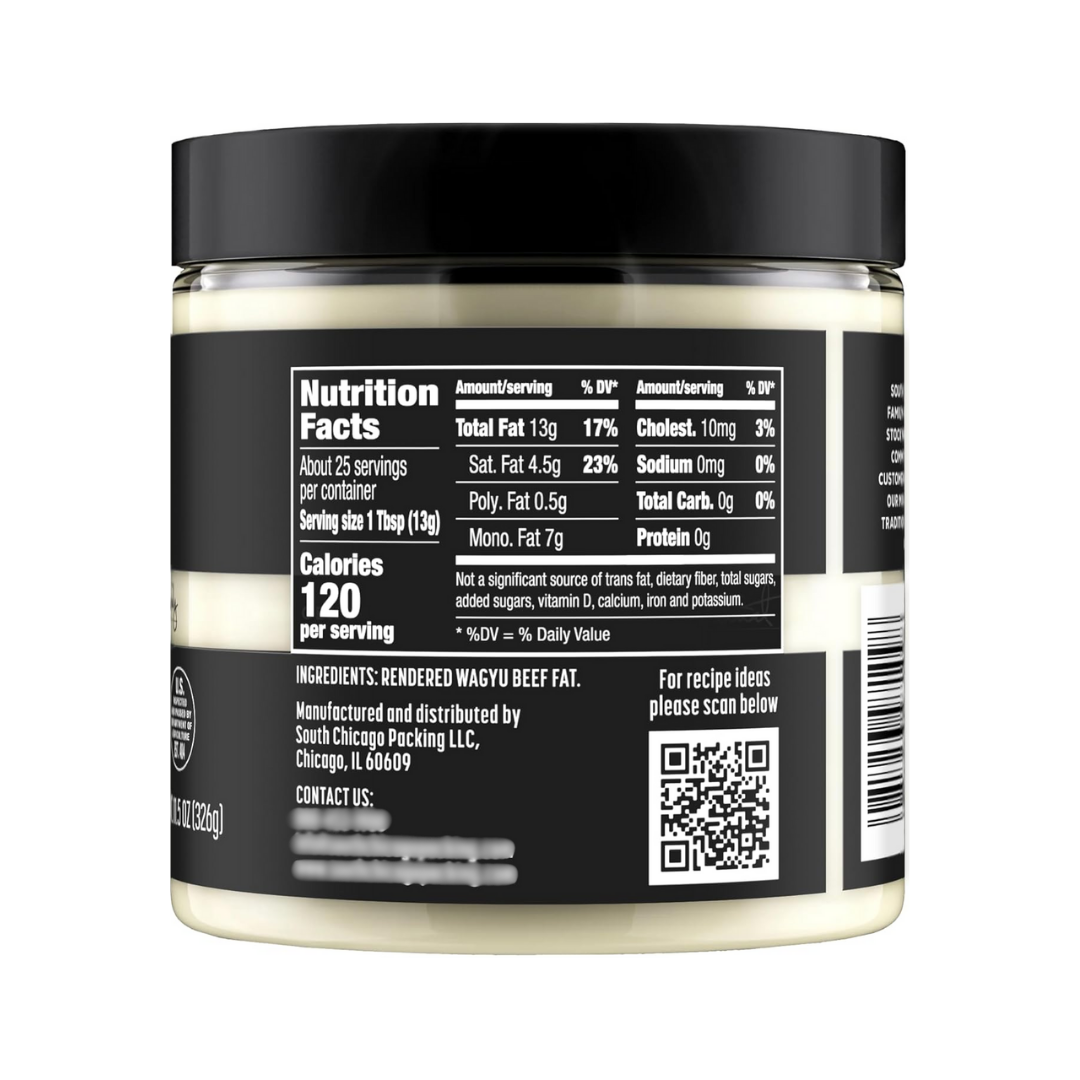 South Chicago Packing Wagyu Beef Tallow, 11.5 oz / 326 g