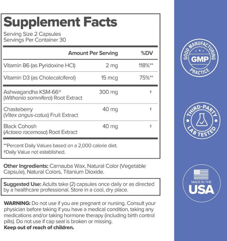 Meno Vitamin Capsules for Menopause 60 Vegan Capsules