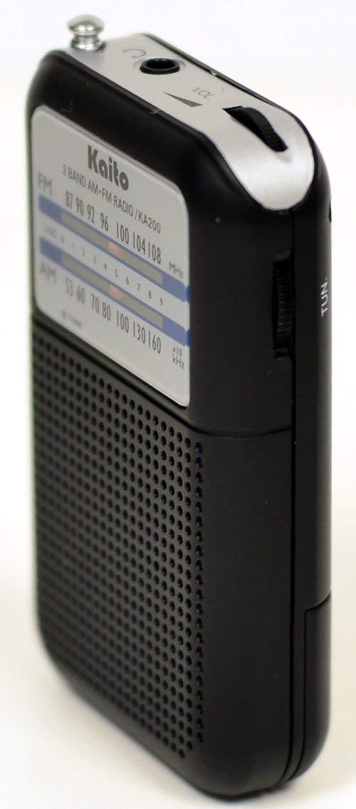 Kaito KA200 Pocket AM/FM Radio (Black)