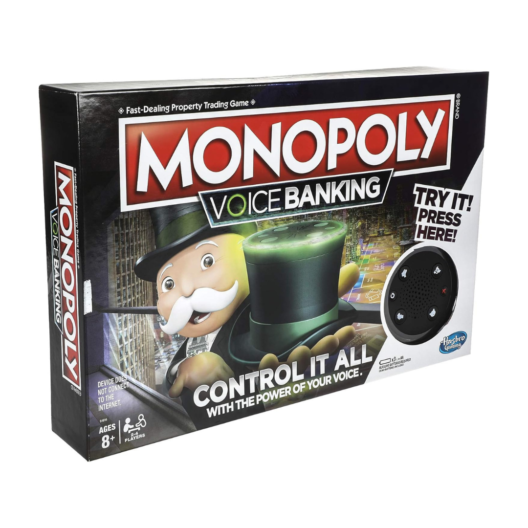 Hasbro Gaming Monopoly Voice Banking Electronic Family Board Game