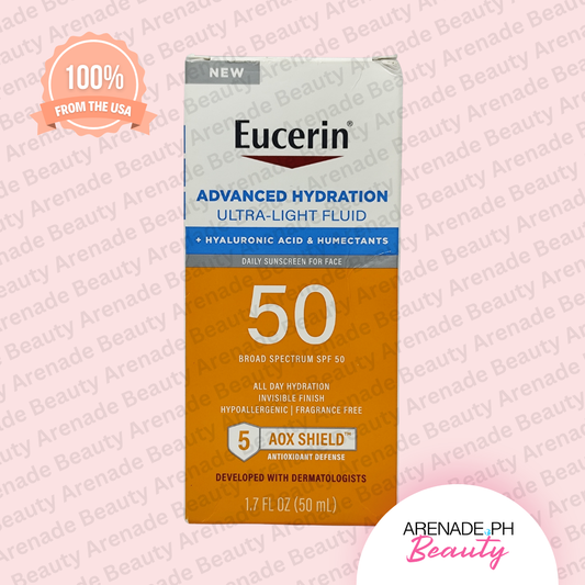 Eucerin Advanced Hydration Ultra-Light Fluid Sunscreen SPF 50, 1.7 fl. oz. / 50 ml
