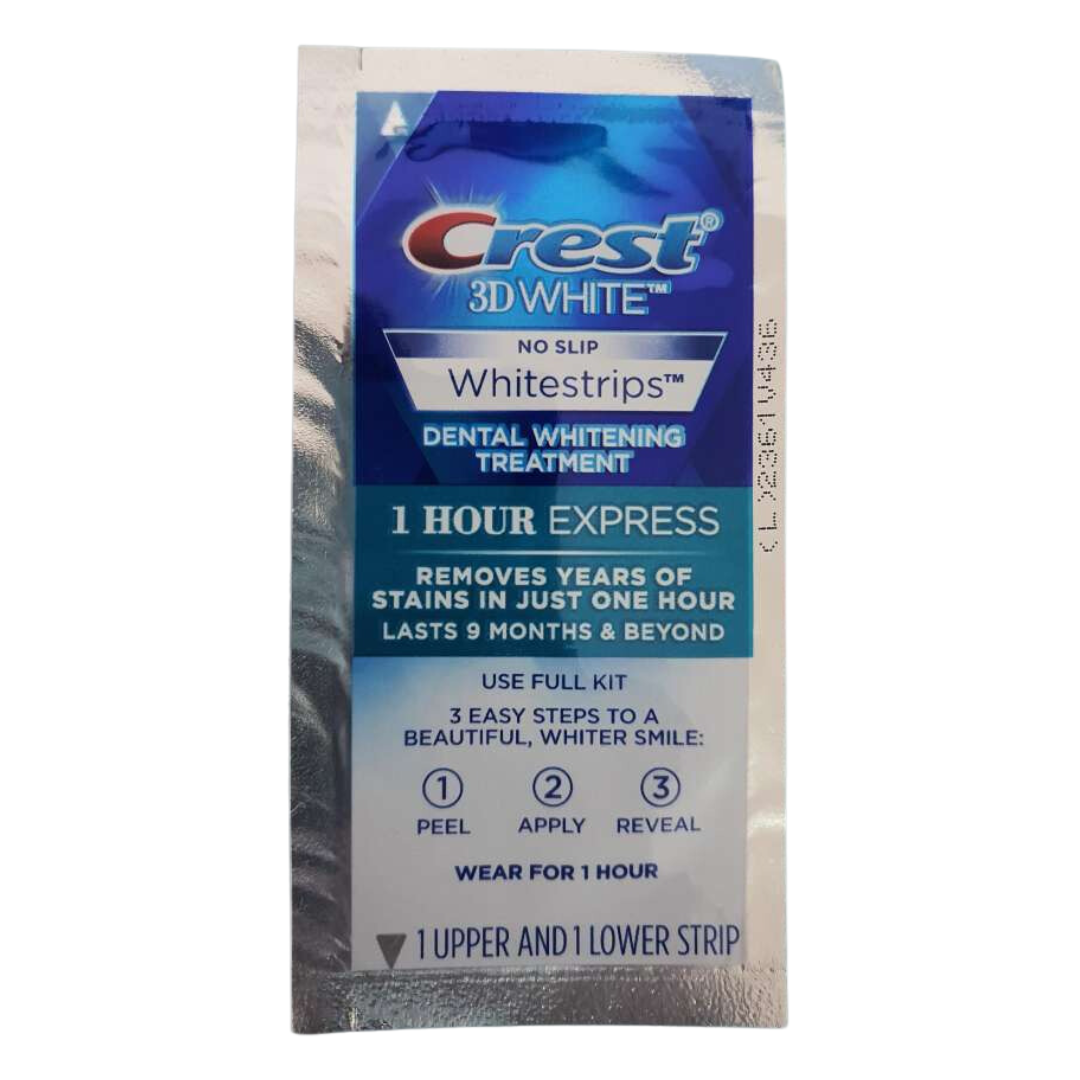 Crest 3D White No Slip Whitestrips Dental Whitening Treatment