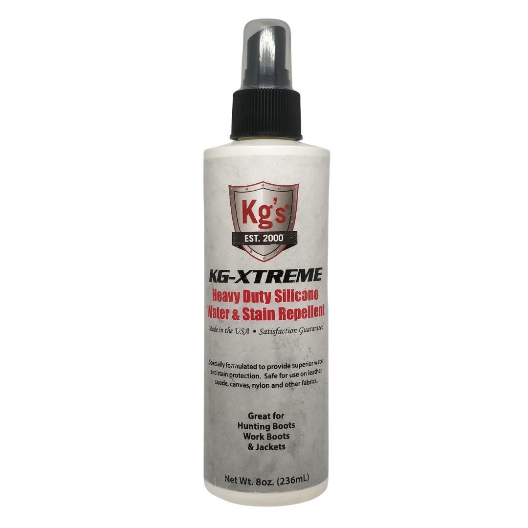 Kg's XTREME Heavy Duty Silicone Water and Stain Repellent Spray for Boots, 8 oz