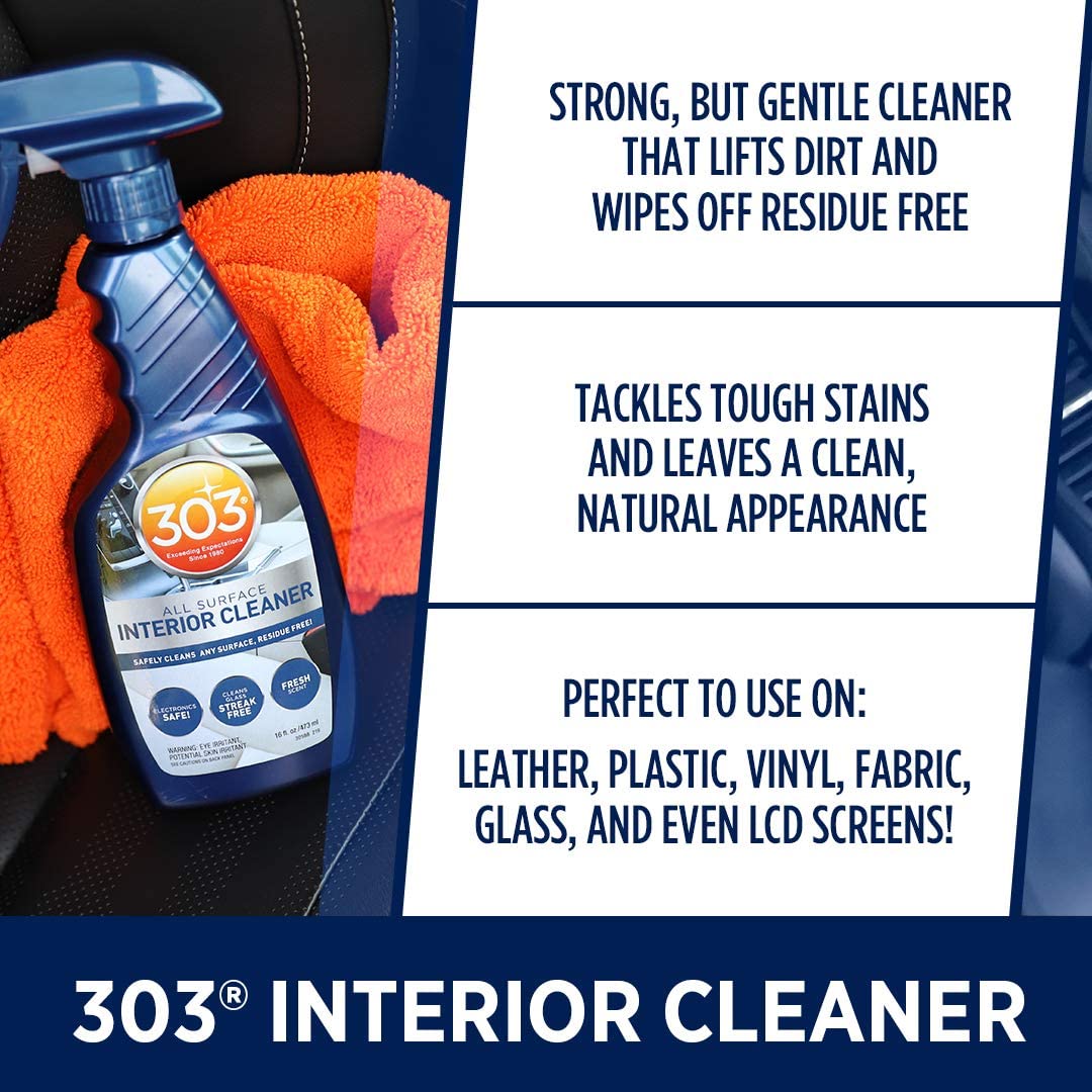 303 All Surface Interior Cleaner, Cleans Any Surface, Residue Free & Electronic Safe, Fresh Scent, 16 fl.oz