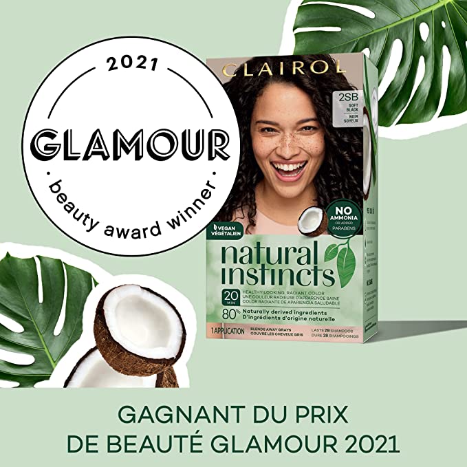 Clairol Natural Instincts No Ammonia Hair Dye  1 Application (Semi Permanent)