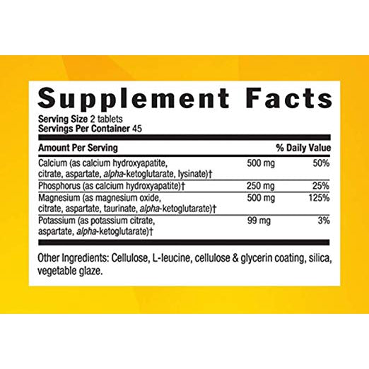 Country Life Target Mins - Calcium Magnesium Potassium, 500mg/500mg/99mg per 2 Tablets - 90 Tablets