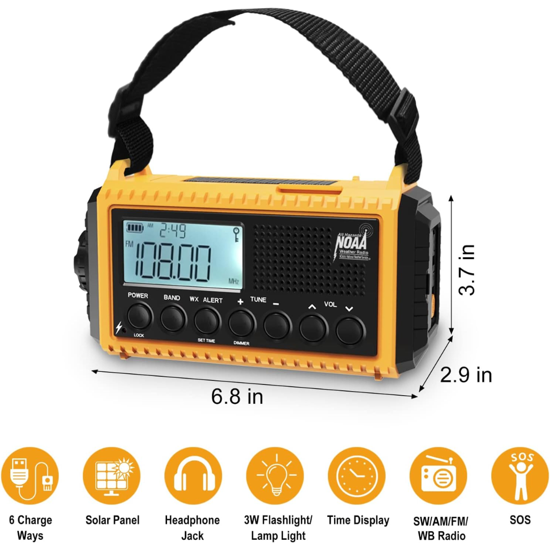 Raynic Emergency Alert Radio CR1009Pro