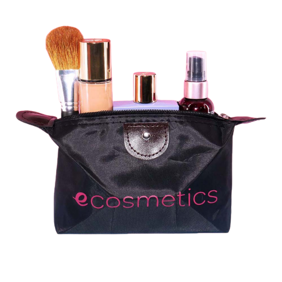 Ecosmetic Black Makeup Bag