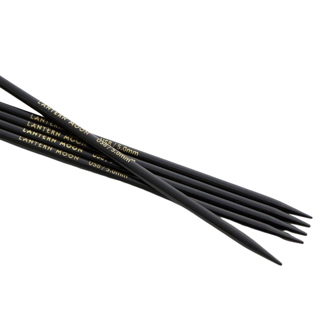 The Lantern Moon Ebony Wood Double Pointed Needles 6 Inches (15cm)