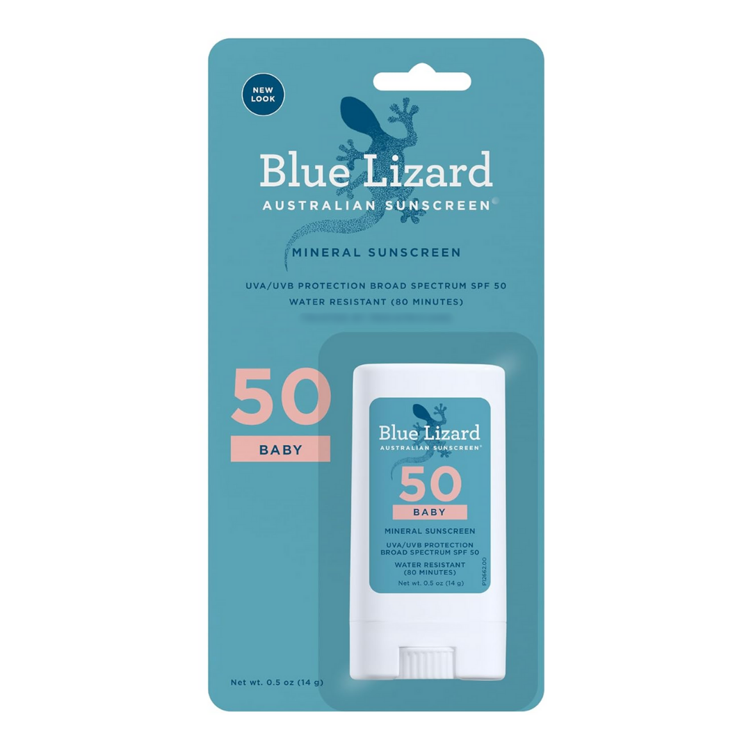 Blue Lizard Australian Baby Mineral Sunscreen 50+ 14 g, 1 Stick