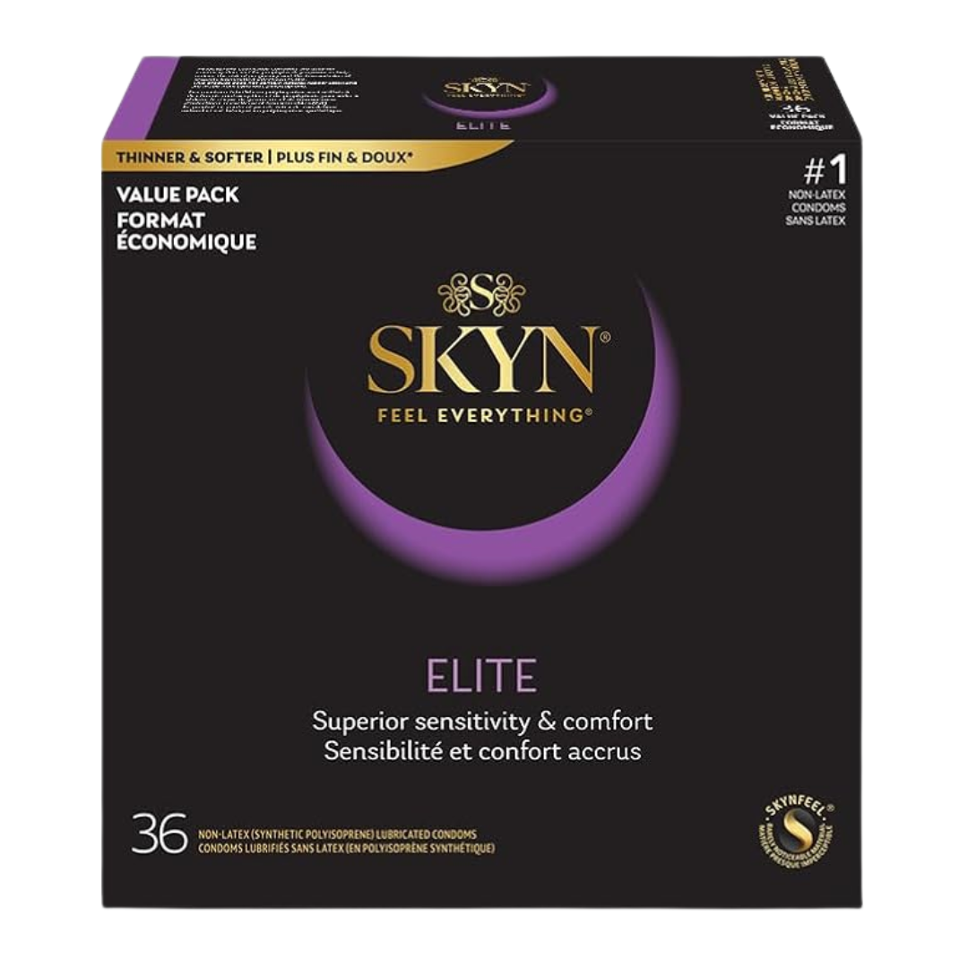 LifeStyles SKYN Elite Ultra Thin & Soft Value Pack, 36 Lubricated Condoms (PACKAGING MAY VARY)