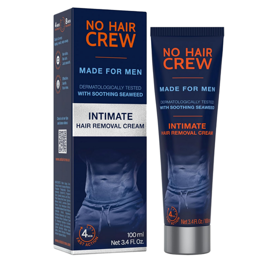 No Hair Crew Intimate Hair Removal Cream Made For Men 100ml / 3.4 fl oz (NO BOX)