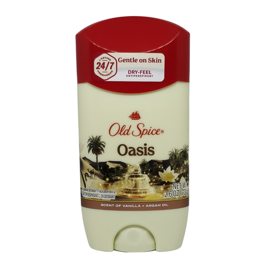 Old Spice Antiperspirant Deodorant Oasis Scent with Vanilla & Argan – 2.6 oz