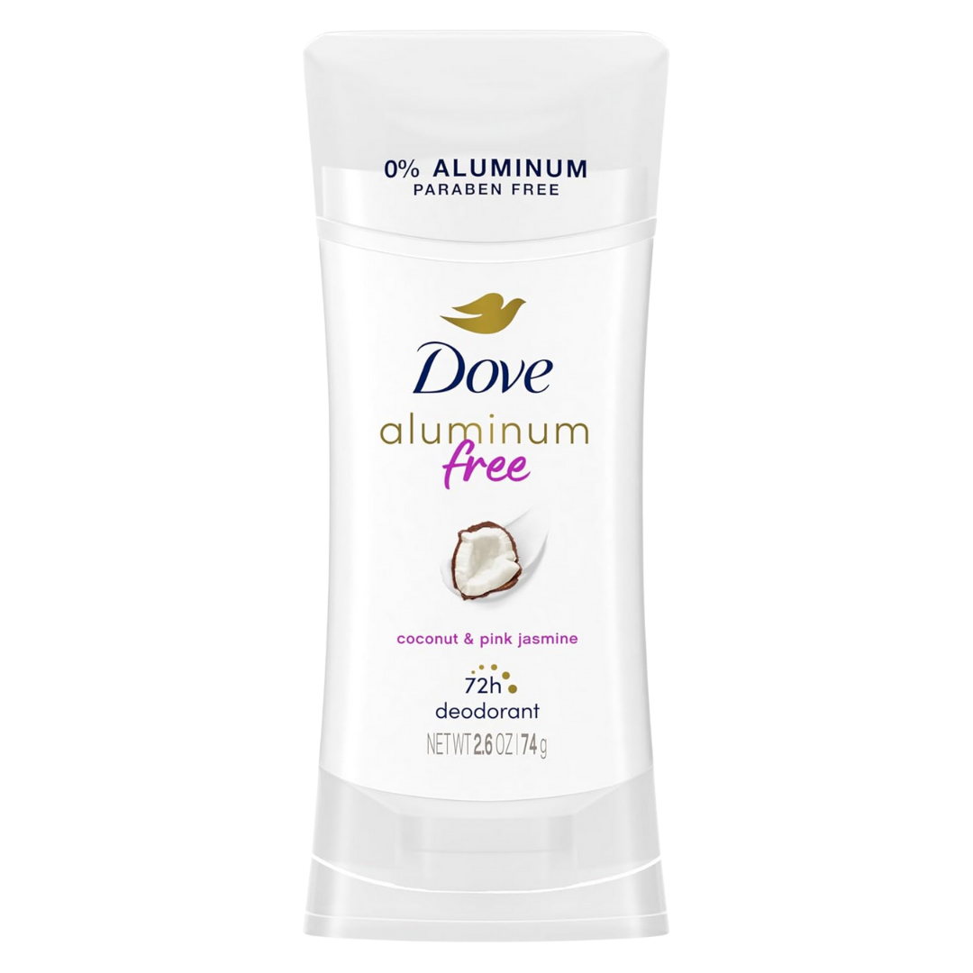 Dove 0% Aluminum Coconut & Pink Jasmine Scent 48h Odor Proctection 74g