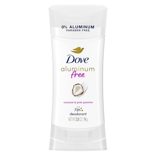 Dove 0% Aluminum Coconut & Pink Jasmine Scent 48h Odor Proctection 74g