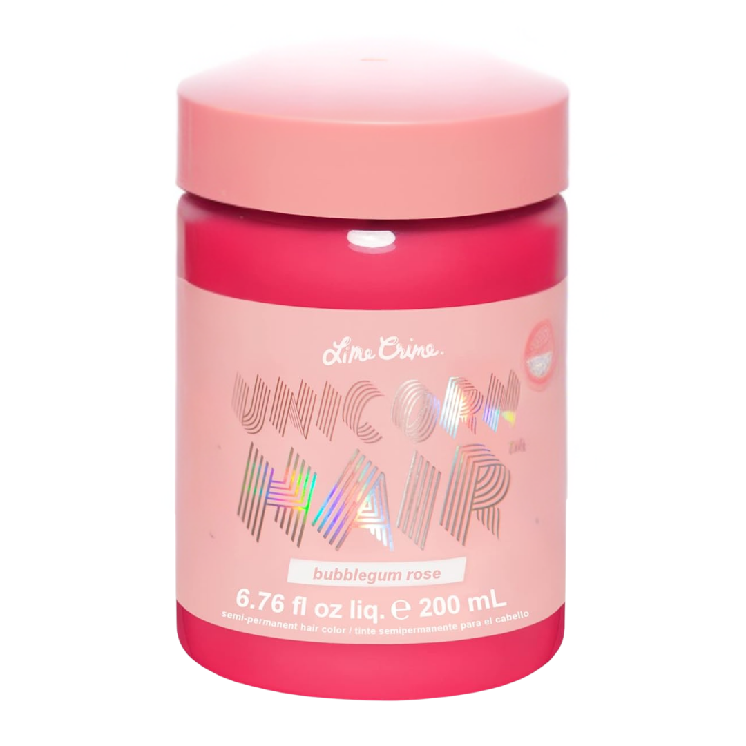 Lime Crime Unicorn Hair Dye Semi-Permanent Full Coverage – Bubblegum Rose, 6.76 oz / 200 ml