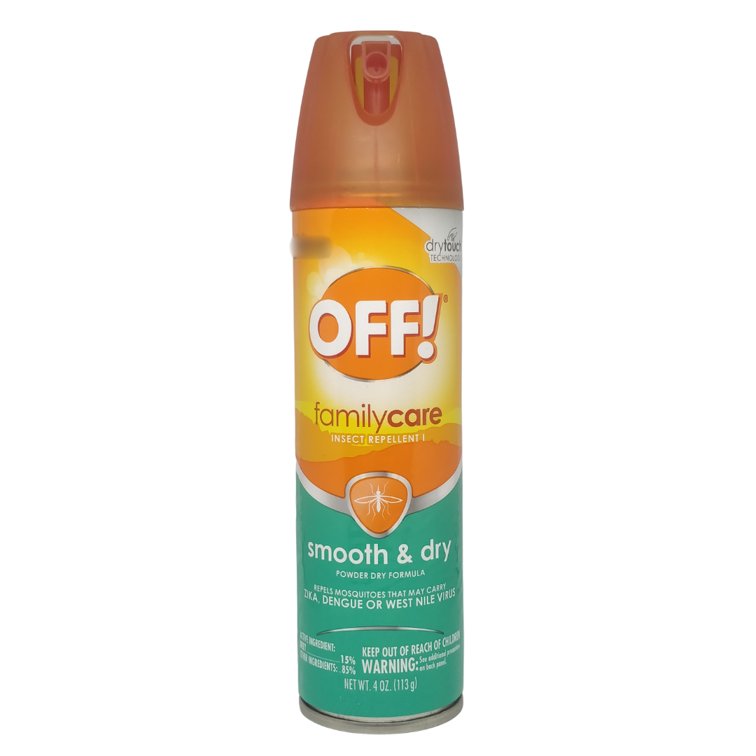 OFF Family Care Insect Repellent Smooth & Dry Powder Dry Formula, 4 oz / 113 g