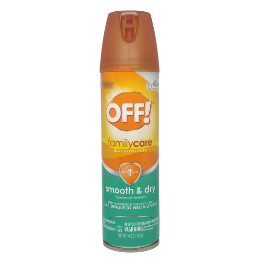 OFF Family Care Insect Repellent Smooth & Dry Powder Dry Formula, 4 oz / 113 g