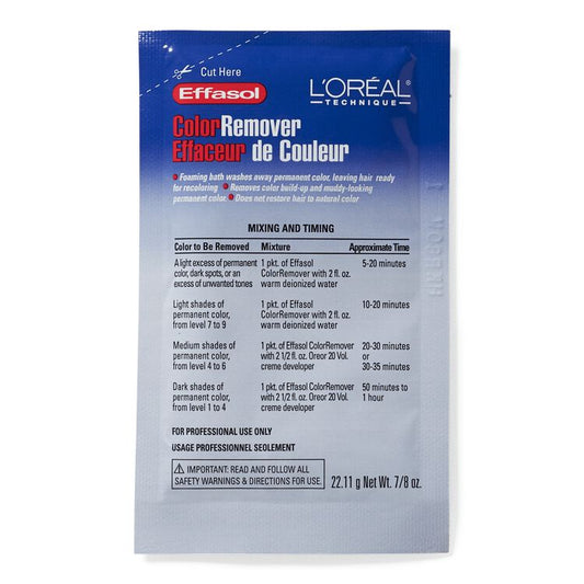 L'OREAL Effasol Color Remover Washes Away Permanent Hair Color, 7/8 oz. / 22.11g