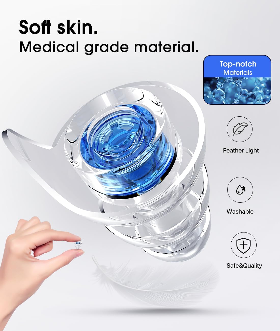 Hearprotek High Fidelity Music Earplugs 2 Pairs