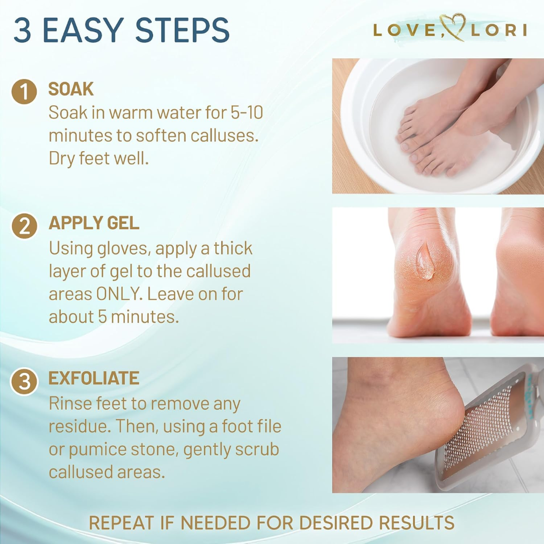 Love, Lori Extra Strength Callus Remover Cool Mint, 6 oz / 177 ml