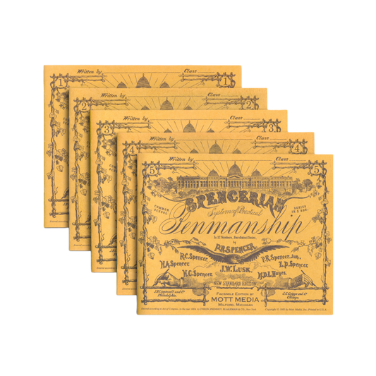 Spencerian System of Practical Penmanship:  Five Copybooks by MOTT MEDIA