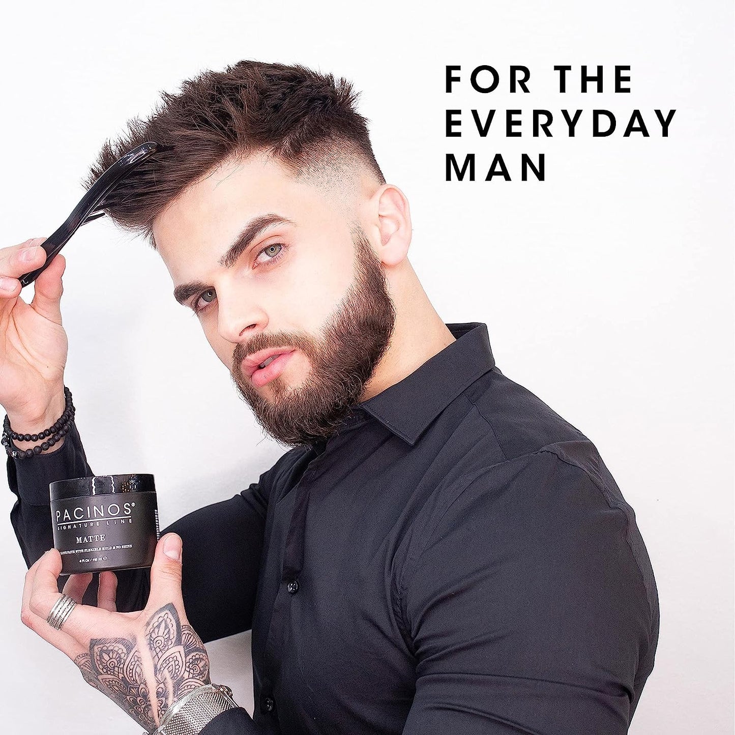 Pacinos Signature Line Matte Paste wtih Firm Hold & No Shine Finish 4 fl oz / 118ml