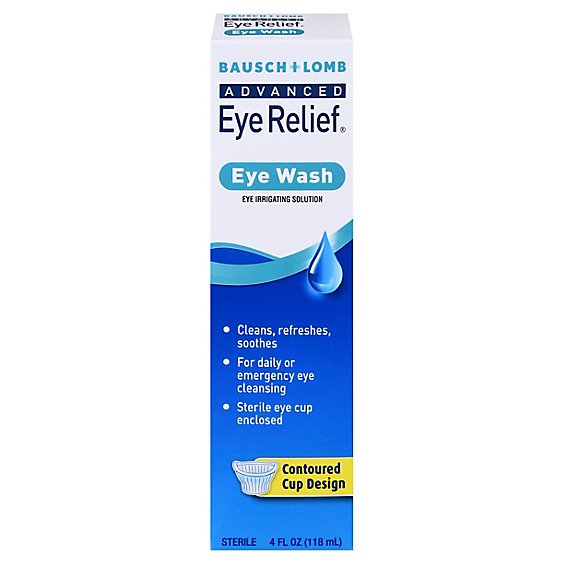 Bausch & Lomb Eye Relief, Eye Wash Solution (4 Fl Oz / 118ml)