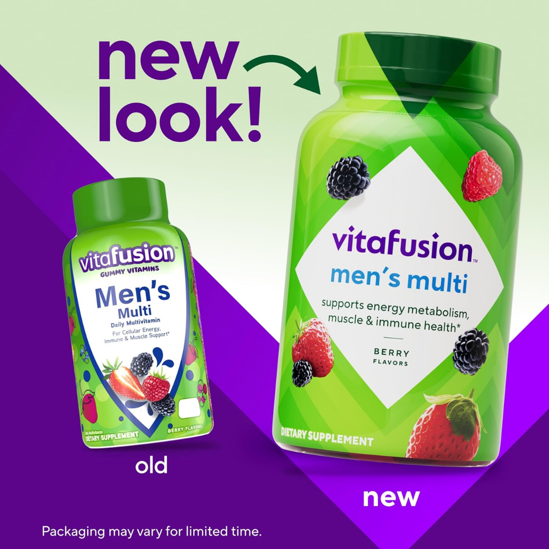 Vitafusion Men’s Multi Berry Flavors, 120 Gummies