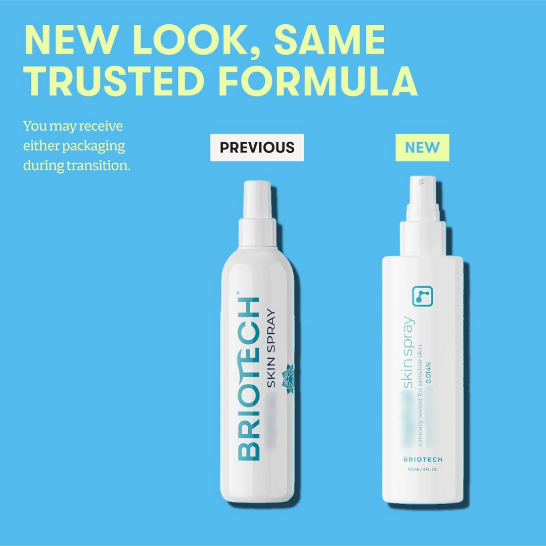 BRIOTECH Skin Relief Spray for Aftercare, Marks & Blemish Care Solution, 4 oz