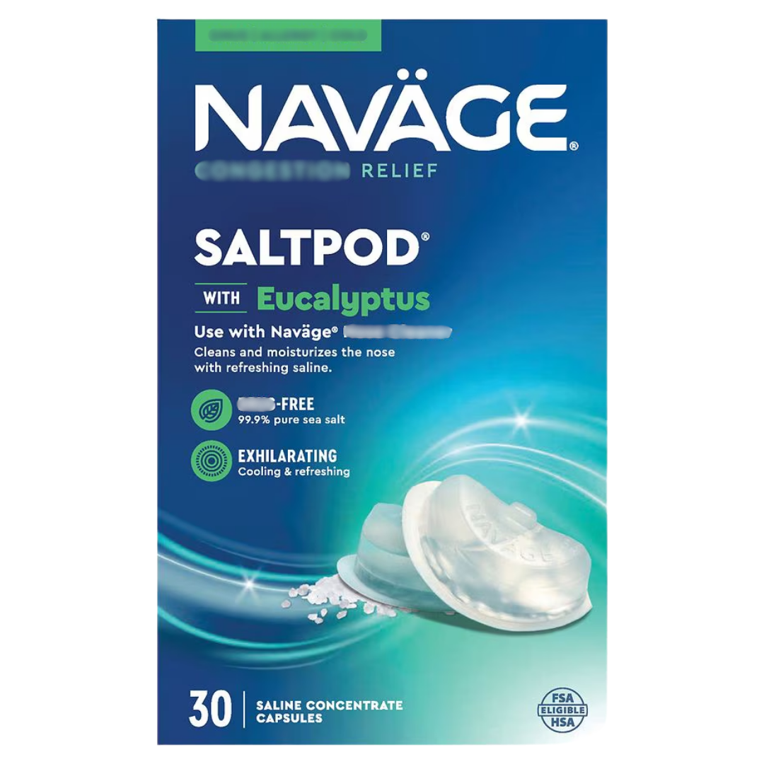 Navage Nasal Care SaltPod, 1 Pack 30 Saline Concentrate Capsules