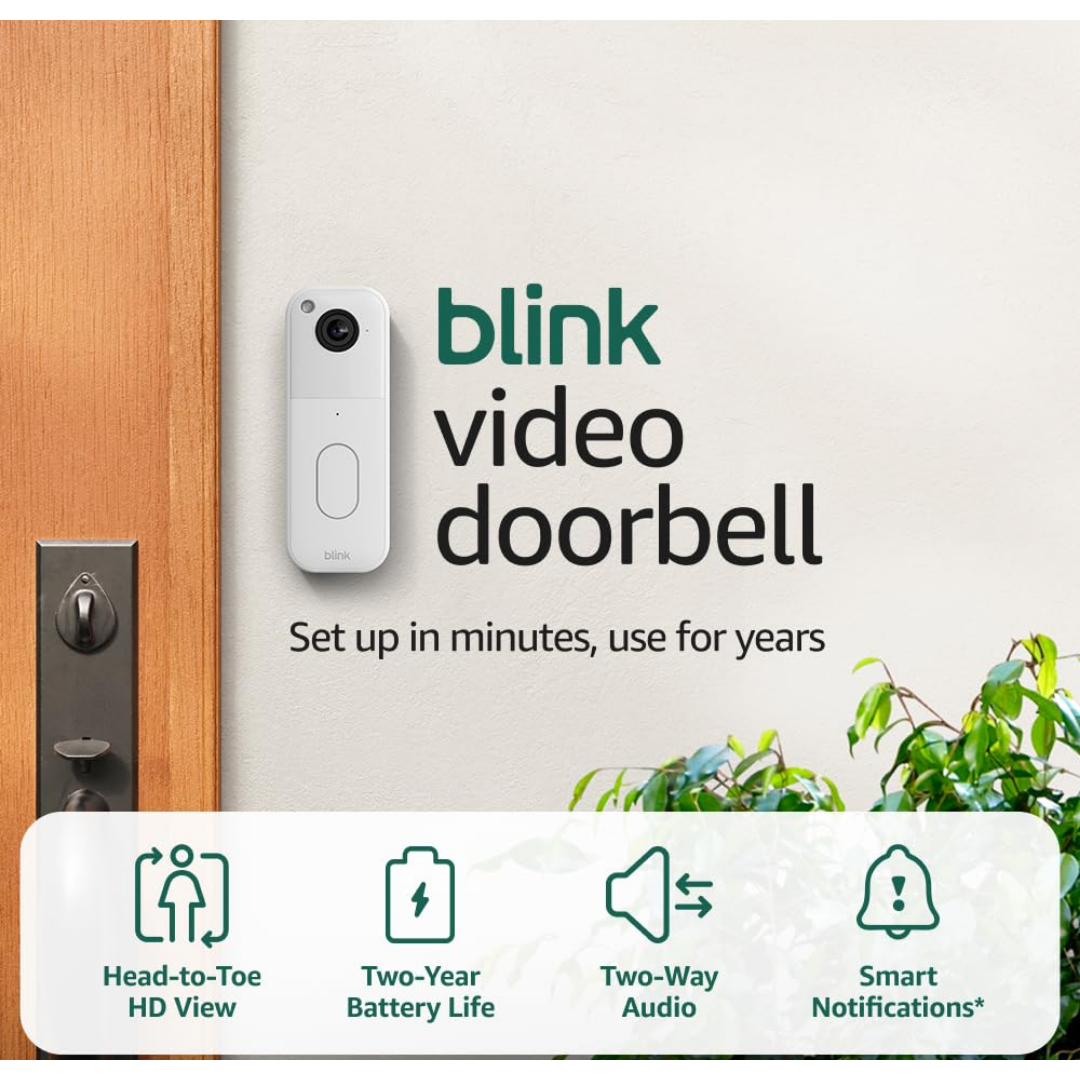 Blink Video Doorbell + Sync Module Security Camera