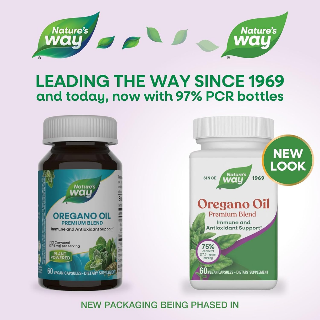 Nature’s Way Oregano Oil Premium Blend, 60 Capsules