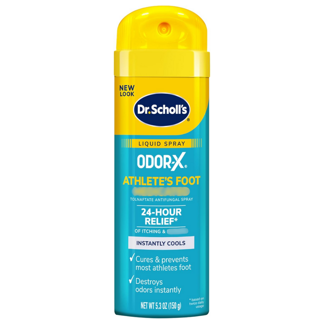 Dr. Scholls Odor-X Athlete's Foot Antifungal Instantly Cools Spray, 5.3 oz / 150 g