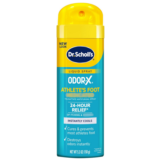 Dr. Scholls Odor-X Athlete's Foot Antifungal Instantly Cools Spray, 5.3 oz / 150 g