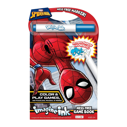 Bendon Spiderman Imagine Ink Mess-Free Marker (20 - Page Game Book) 49928