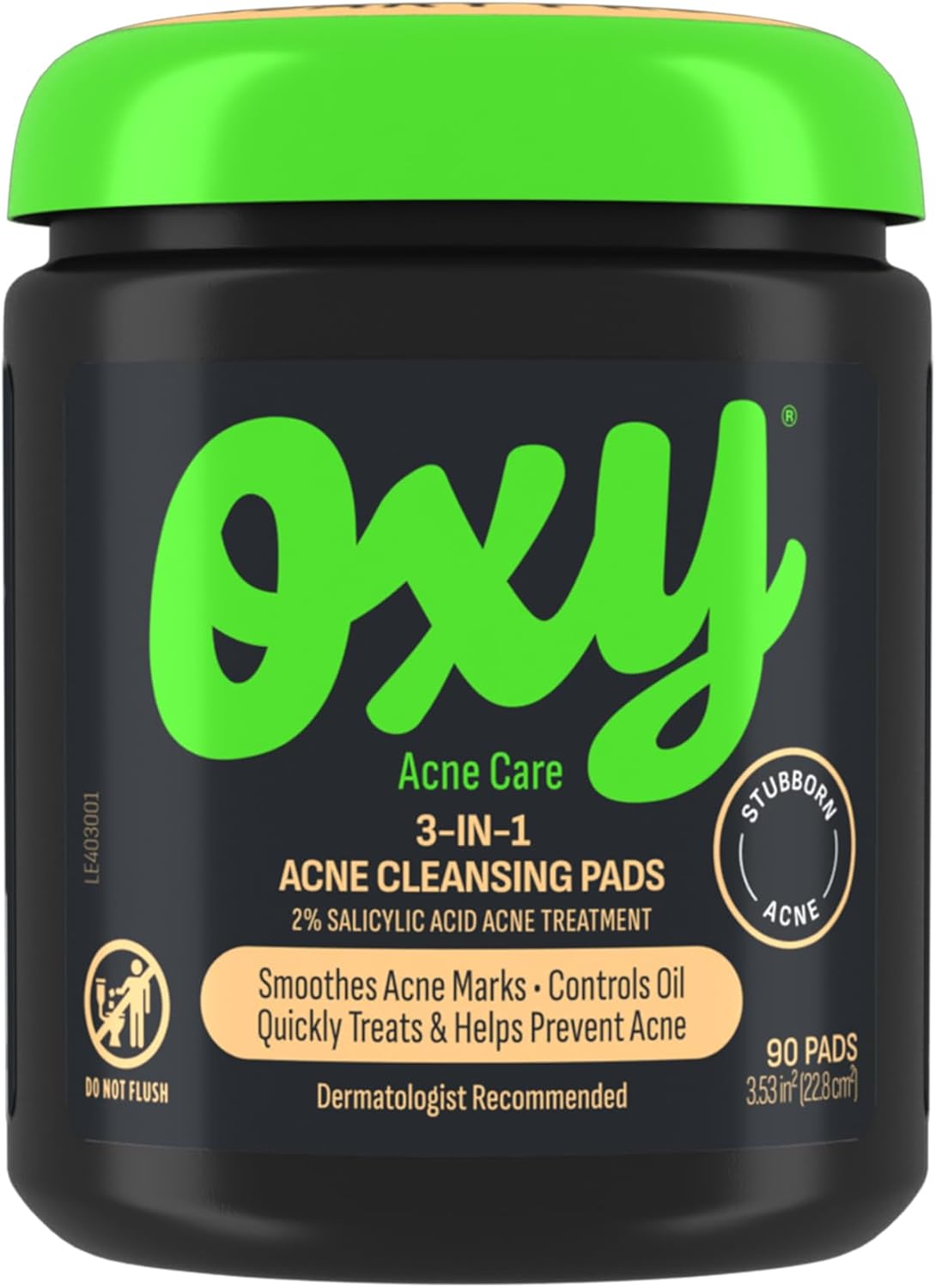 Oxy Acne Care 3 in 1 Cleansing Pads Controls Oil Smoothes And Helps Prevent Acne, 90 Pads